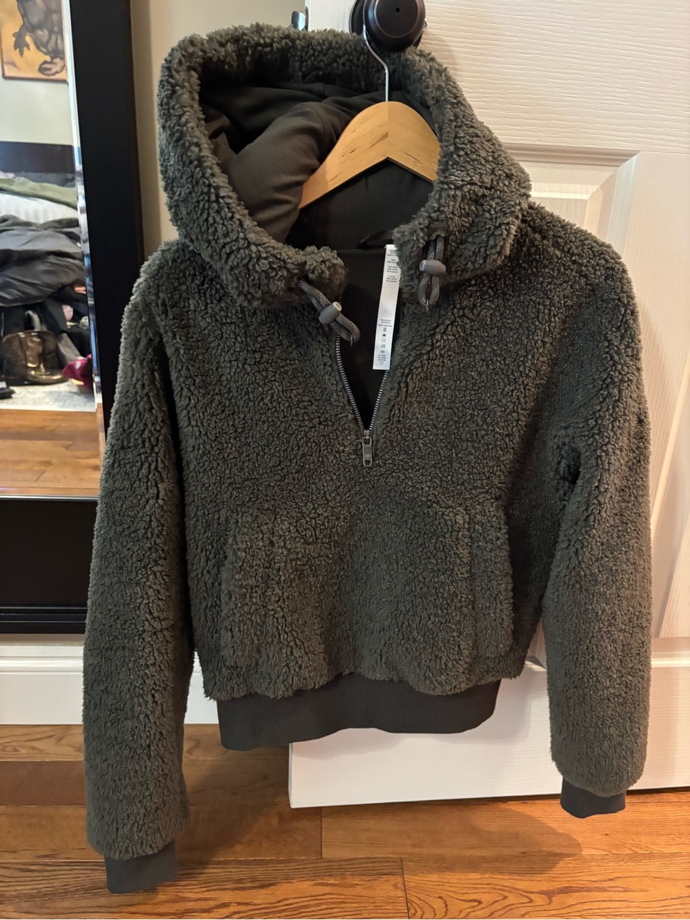 Lululemon Scuba Oversized Half-Zip Fleece Hoodie Smoked Spruce